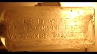 Dr.DeWitt's Cough & Consumption Cure, WJ Parker& Co Baltimore MD | Antique Bottle Stories