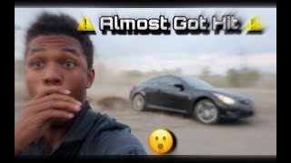 ALMOST GOT HIT BY A CAR ( NOT CLICKBAIT )