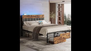 ✔SET UP✔LIKIMIO's Rustic Modern Bed: The Ultimate Sleep Sanctuary!💤