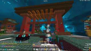 Destroying a toxic player in Skywars