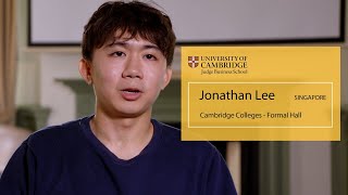 The Cambridge Formal Hall Challenge - MBA Jonathan Lee, Singapore #shorts