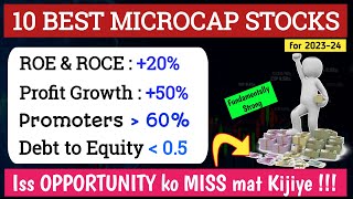 10 Best Microcap Multibagger Stocks for Long Term Investment | Best Micro Cap Stocks to Buy Now