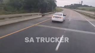 Stanger Taxi Association car blocking a truck on N2 freeway!