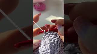 Как соединить мотивы КРЮЧКОМ в процессе вязания! 🎉 #crochet