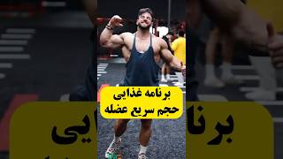 تغذیه| تغذیه افزایش سریع حجم عضله بدنسازی #بدنسازی