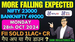 Nifty Prediction and Bank Nifty Analysis for MONDAY 28 OCTOBER 2024 | Nifty Bank nifty Tomorrow