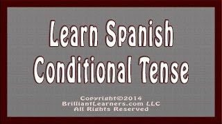 Spanish Conditional Tense Verbs