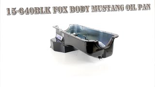 Canton Racing Products | 15-640BLK Fox Body Mustang Oil Pan