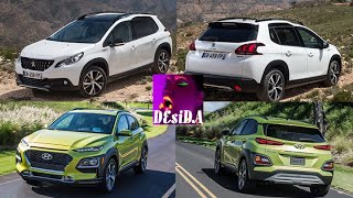 2019 Peugeot 2008 vs 2019 Hyundai Kona (technical comparison) #Peugeot #Hyundai