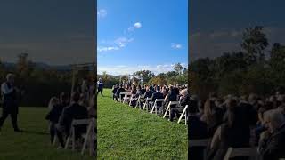 Ceremony - Russian-Jewish Wedding in Scottsville, Virginia Tasting Room & Taphouse Mount Ida Reserve