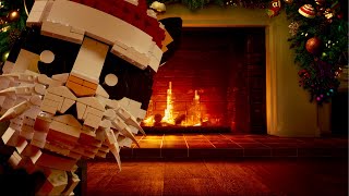 🔥Relaxing LEGO ASMR Fireplace Scene with Crackling Sounds and Cataclaws Snoring! 😻 (1 Hour Loop)