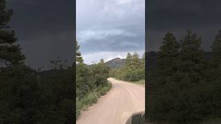 RACING A BIG Storm Down THE MOUNTAIN #outdoors #fun #shorts