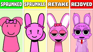 ALL SOUNDS - Sprunked VS Sprinkle VS Retake VS Rejoyed (Incredibox Sprunki)