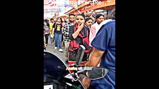 Cute Girl Shocking 😂 Reaction Kawasaki Ninja Zx10r 🔥#publicreaction #girlreaction #shorts