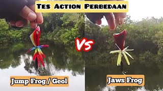 Tes Action "Gerak + Bunyi" [Jump Frog & Jaws Frog] Diatas Air