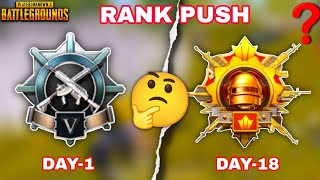 Today is day 18 of rank push ( pubg mobile) / 🤔Will there be a conqueror today?