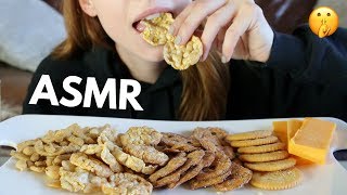 ASMR Crunchy Snacks! Eating Sounds No Talking (crackers & crisps)