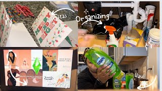 Amazon unboxing | Inexpensive Co-Worker gift ideas  I Organize my Kitchen with me + Lets play SIMS!