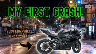 Crashing My First Bike | 2024 KAWASAKI NINJA ZX4RR