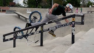 BROKE OFF BMX AT THE SKATEPARK