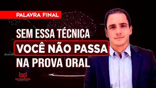 Como se sair bem na prova oral mesmo sem saber a resposta: a técnica infalível!