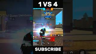 "4 Enemies, 1 Winner! 💣 Unbelievable 1 vs 4 Free Fire Victory!"