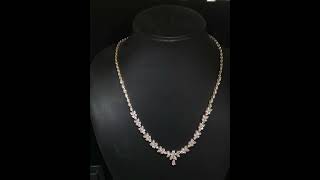 Designer Diamond Necklace in Solid Gold