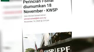 KAEDAH PENGELUARAN KWSP AKAUN 1 (i-SINAR) DIUMUM 18 NOVEMBER 2020.