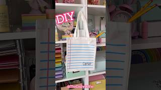 💡Tote bag DIY #backtoschool #cricut #htv #shorts