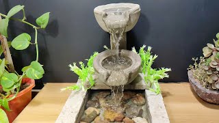 How to make beautiful waterfall fountain water fountain