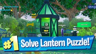 Solve a Lantern Puzzle at Lantern Fest Tour Location - Fortnite