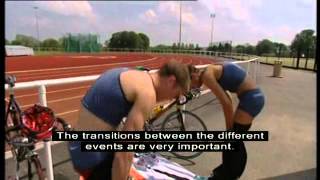 B1 Tough triathlon with subtitles