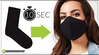 Face mask in 10 seconds DIY, no sewing machine