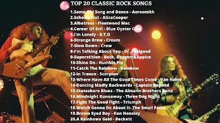 TOP 20 CLASSIC ROCK SONGS│BEST OF ROCK #rock #classicrock #heavy #blues #hardrock