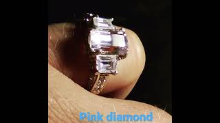 Pink diamond ring | vivid pink diamonds | uv pink diamond ring | diamond rings for girls