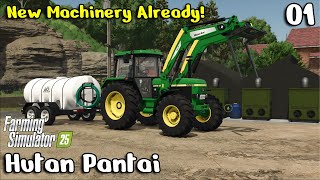 First New Tractor Already! - Hutan Pantai Ep 1 - Farming Simulator 25