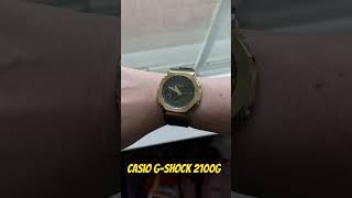 The black and gold Casio G-Shock 2100G