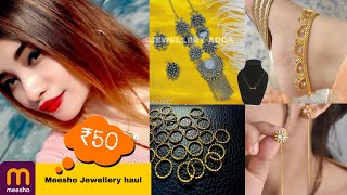 Meesho Jewellery Haul / ₹ 50 main Jewellery? #koreanjewellery #meesho #meeshohaul #jewellery