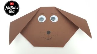 Hund aus Origami Papier falten, DIY | einfache Faltanleitung | Basteln & Gestalten