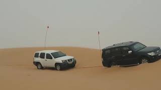 How to recover - side stuck safely in sand dunes?