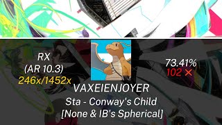 VAXEIENJOYER | Sta - Conway's Child [None & IB's Spherical] | RX AR 10.3 | 102❌