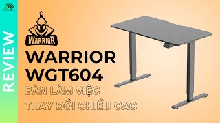 Review : WARRIOR Paladin Series WGT604 Black - Chiếc bàn có thể thay đổi chiều cao | Tân Thành Danh