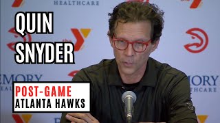 QUIN SNYDER Post Game Interview Win vs 76ers 139-132