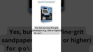 Can I use sandpaper on glass?