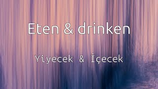 Hollandaca öğrenmek: Yiyecek & İçecek