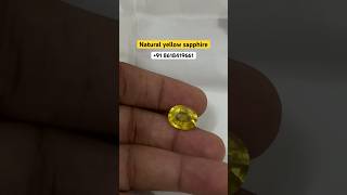 Premium quality of Yelliw sapphire origin: Thailand