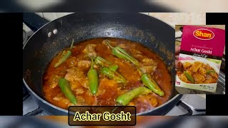 Shan Achat Gosht recipe mix @ZeesWonderKitchen | #achargosht #achargoshtrecipe #shanfoods