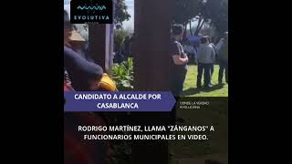 En un acto de campaña, el candidato calificó a los funcionarios municipales de "zánganos".