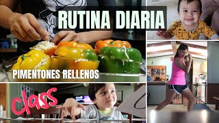 MI RUTINA DIARIA EN ESTA CUARENTENA|RECETA DE PIMENTONES RELLENOS|CLASES DE ESPAÑOL A NOAH|