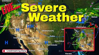 🔴Live: Severe Weather Coverage - Bomb Cyclone, Wind, Rain and Snow  11-22-24